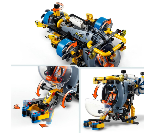 LEGO Technic 42201 Badawcza łódź podwodna - 1284090 - zdjęcie 4
